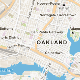 oakland gang map